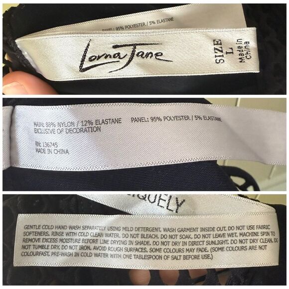 Lorna Jane Mesh Active Tank in Black - Large - Picture 5 of 6